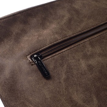 Stylová a módní tmavá camel crossbody kabelka - Silvia Rosa Soffi