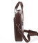 Pánská kožená taška přes rameno koňaková - Hexagona Lucien