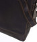 Pánská kožená taška přes rameno tmavě hnědá - Greenwood Spaceship