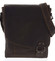 Pánská kožená taška tmavě hnědá - Greenwood Maroon