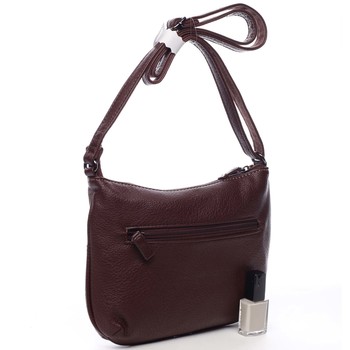 Dámská crossbody kabelka tmavá vínová - David Jones Lucinda