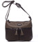 Dámská crossbody kabelka tmavě hnědá - David Jones Lucinda