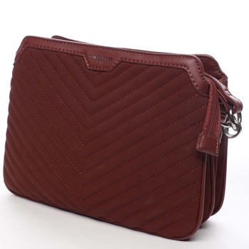 Dámská crossbody kabelka vínová - David Jones Lorena