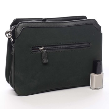 Dámská crossbody kabelka tmavě zelená - David Jones Lorena