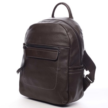 Dámský batoh tmavě hnědý - David Jones Pink