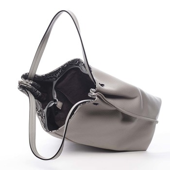 Dámská kabelka přes rameno světle šedá - Pierre Cardin Illumia