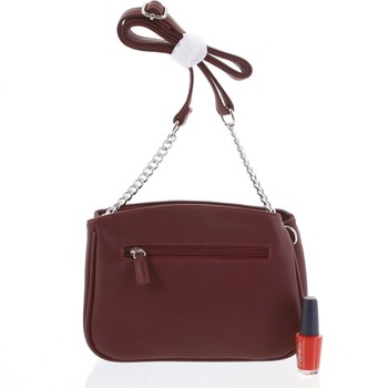 Dámská crossbody kabelka vínová - David Jones Tonight