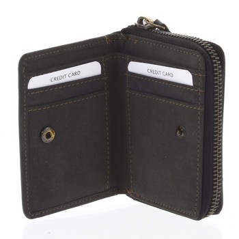 Kožená peněženka černá broušená - Tomas Omcane