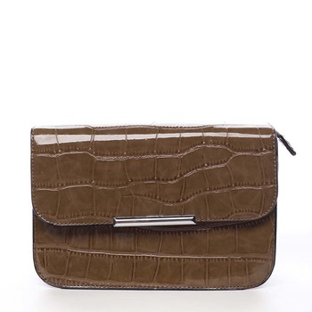 Dámská crossbody kabelka tmavá camel - Silvia Rosa Crakhe