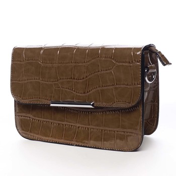 Dámská crossbody kabelka tmavá camel - Silvia Rosa Crakhe