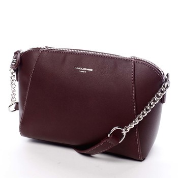 Dámská crossbody kabelka vínová - David Jones Angels