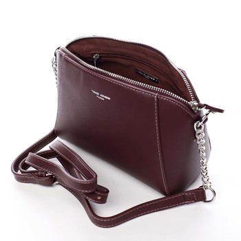 Dámská crossbody kabelka vínová - David Jones Angels