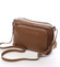 Dámská kožená crossbody kabelka světle hnědá - ItalY Bandit