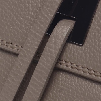 Dámská kožená crossbody kabelka taupe - ItalY Porta