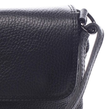 Dámská kožená crossbody kabelka černá - ItalY Porta