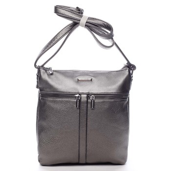 Dámská crossbody kabelka stříbrná - Silvia Rosa Jersey