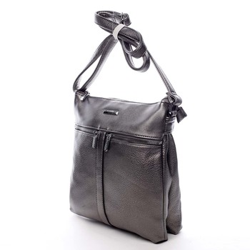 Dámská crossbody kabelka stříbrná - Silvia Rosa Jersey