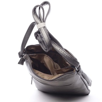 Dámská crossbody kabelka stříbrná - Silvia Rosa Jersey