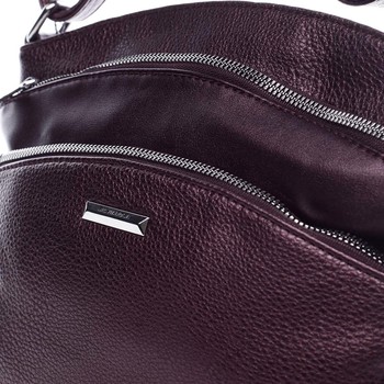 Luxusní menší dámská crossbody kabelka fialová - Silvia Rosa Angela