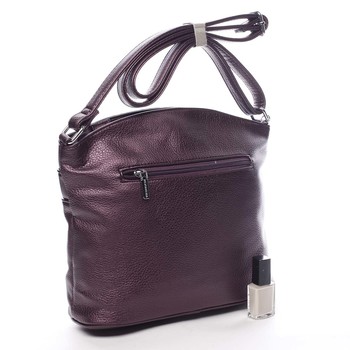 Luxusní menší dámská crossbody kabelka fialová - Silvia Rosa Angela