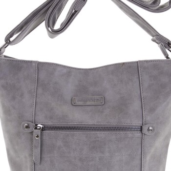 Dámská crossbody kabelka šedá - Enrico Benetti Eleanor