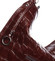 Velká kožená dámská kabelka vínová - ItalY Celinda