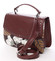 Dámská kabelka do ruky vínová - David Jones Floral