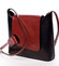 Dámská kožená crossbody kabelka černo červená - ItalY Misty