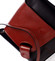 Dámská kožená crossbody kabelka černo červená - ItalY Misty