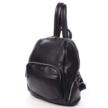 Dámský kožený batoh černý - ItalY Minetta