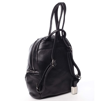 Dámský kožený batoh černý - ItalY Minetta