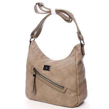 Dámská crossbody kabelka taupe - Romina Comprit