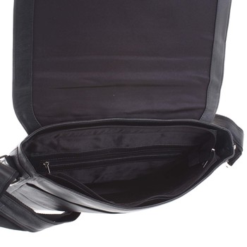 Pánská kožená taška černá - Tomas Woodoo