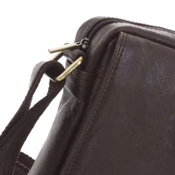 Pánská kožená taška tmavě hnědá - SendiDesign Merlim