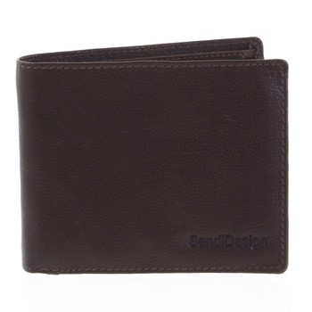 Pánská kožená peněženka tmavě hnědá - SendiDesign Maty