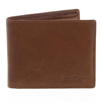 Pánská kožená peněženka světle hnědá - SendiDesign Maty