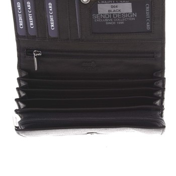 Dámská kožená peněženka černá - SendiDesign Zimbie