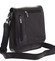 Pánská kožená taška přes rameno černá - SendiDesign Thoreau