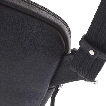 Pánská kožená taška na doklady černá taupe - Hexagona Monday