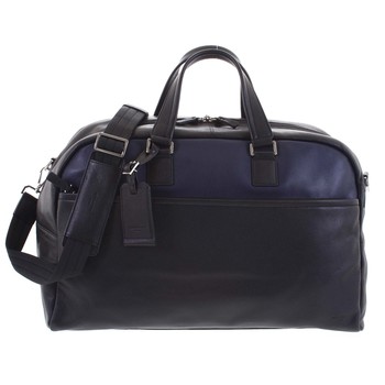 Cestovní kožená taška černo modrá - Hexagona Everyday