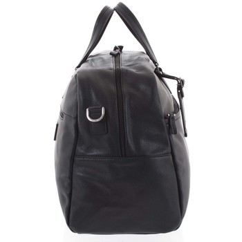 Cestovní kožená taška černá taupe - Hexagona Everyday