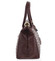 Luxusní dámská kožená kabelka do ruky bordó - ItalY Hyla Kroko
