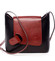 Dámská kožená crossbody kabelka černo červená - ItalY Misty