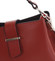 Dámská kožená kabelka do ruky tmavě červená - ItalY Auren