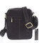 Pánská kožená taška na doklady přes rameno černá - SendiDesign Dumont New