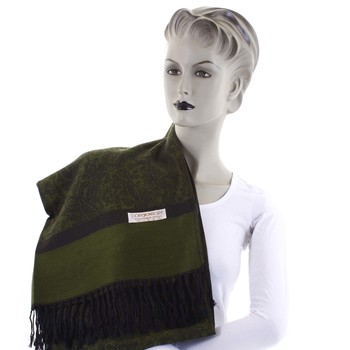 Dámská kašmírová šála tmavě zelená - CASH Andie