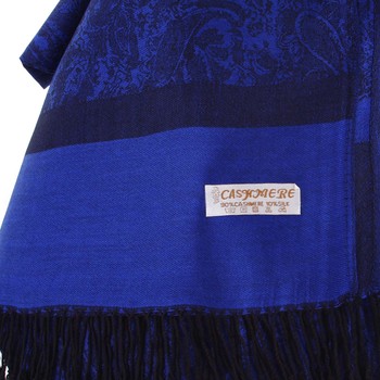 Dámská kašmírová šála královsky modrá - CASH Andie