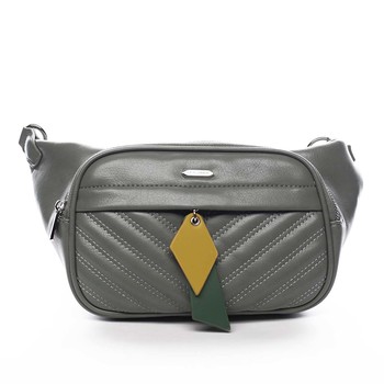Dámská crossbody ledvinka bledě zelená - David Jones Ulli