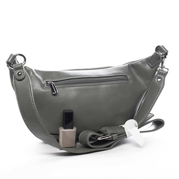 Dámská crossbody ledvinka bledě zelená - David Jones Ulli