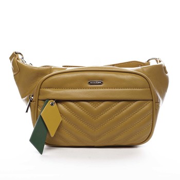 Dámská crossbody ledvinka žlutá - David Jones Ulli